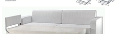 sofa&beds Καναπές Harmony με 2 μεγάλα μαξιλάρια πλάτης