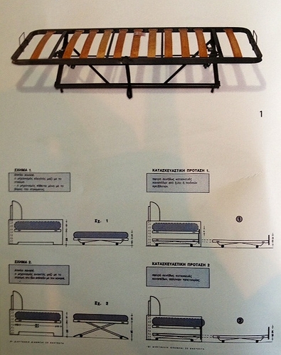 sofa&beds Συρόμενος μηχανισμός με σανιδάκι